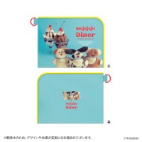 #日本出版販売(国内販売のみ） 身辺雑貨 mojojojo Diner フラットポーチ  ブルー IP634248