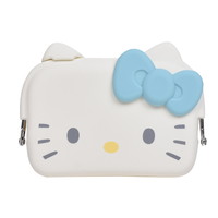 #PGデザイン(国内販売のみ） 身辺雑貨 mimi･DO-MOハローキティ がまぐちポーチ ライトブルー 786659
