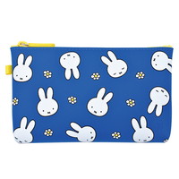 #PGデザイン(国内販売のみ） 身辺雑貨 NUU･ミッフィー ジッパーポーチ フラワーブルー 786857