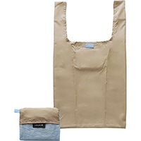 #エルコミューン 身辺雑貨 ローリエ ツートーン エコバッグ  Beige×Saxe EBA-208