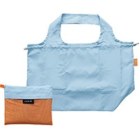 #エルコミューン 身辺雑貨 ローリエ ツートーン 保冷ショッピングバッグ  Saxe×Orange EBA-311