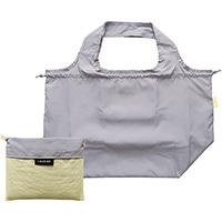 #エルコミューン 身辺雑貨 ローリエ ツートーン 保冷ショッピングバッグ  Gray×Cream EBA-312