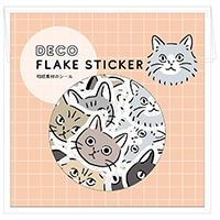 #エルコミューン シール デコフレークシール  Kitty FLS-007
