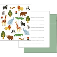 #エルコミューン レター ハッテ レターセット  Zoo LTS-117