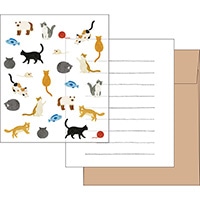 #エルコミューン レター ハッテ レターセット  Cat LTS-119