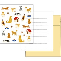 #エルコミューン レター ハッテ レターセット  Dog LTS-120