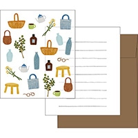 #エルコミューン レター ハッテ レターセット  Kurashi LTS-124