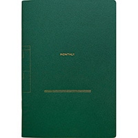 #エルコミューン ノート コトモ･ログノート B6･Monthly darkgreen CTM-203