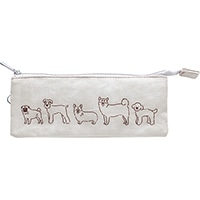 #エルコミューン 収納用品 トリプルポケットペンケース  ドッグス TPC-106