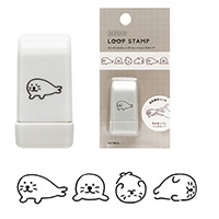 #エルコミューン 印章用品 デコループスタンプ  アザラシ STP-018
