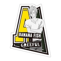 #日本出版販売(国内販売のみ） ステッカー BANANAFISH×Greeful・ダイカットステッカー  アッシュ　イニシャル GR469276