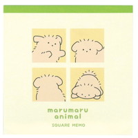 #ラボクリップ メモ まるまるアニマル･メモ 4柄各25枚計100枚入 イヌ MRME01-IN
