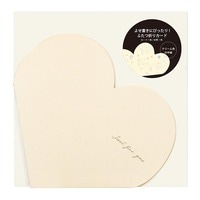 #ラボクリップ レター スクラップカード･ハートＳ 封筒付 シャンパンゴールド SCCD34-CG