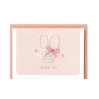 #ラボクリップ レター 水引ワークス･ミニカード カード･封筒各1枚入 ウサギ MWMN02-US