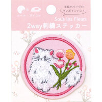 #ラボクリップ ステッカー スーレフルール･刺?ステッカー アイロン可 ピンク A26-SFST-PK