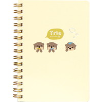 #ラボクリップ ノート トリオ水族館･ノート A6･7mm横罫･160P コツメカワウソ B26-TRNT-KK