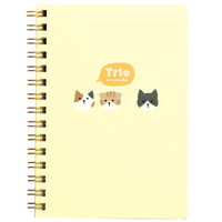 #ラボクリップ ノート トリオ･ノート A6･7mm･160page ネコ TRNT02-NK
