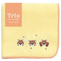 #ラボクリップ 身辺雑貨 トリオ･タオルハンカチ  レッサーパンダ TRTH01-LP