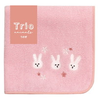 #ラボクリップ 身辺雑貨 トリオ･タオルハンカチ  ウサギ TRTH01-US