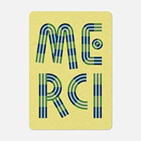 #クオバディス・ジャパン(国内販売のみ） カード グリーティンクカードMERCINEVADA A6 イエロー ptcara6s-020-ti