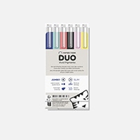 #クオバディス・ジャパン(国内販売のみ） マーカーペン フェルトペンセットDUO 6本セット マルチカラー ptduo-x6-001-ti