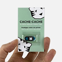#クオバディス・ジャパン(国内販売のみ） 身辺雑貨 ウェブカメラカバーCAche cache ブラック ptcaw-001-ti