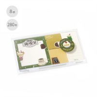 #ビージーエム メモ帳 MEMONO 8design･280Sheet レトロ散策 BE-B011