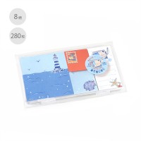#ビージーエム メモ帳 MEMONO 8design･280Sheet 旅のかけら BE-B012