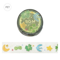 #ビージーエム クラフト用品 箔押しクリアテープ･ライフ  ラッキー BM-CDG016