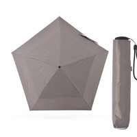 #アンベル 晴雨兼用型折りたたみ傘 HEATBLOCK pentagon 親骨サイズ50cm Taupe A1572