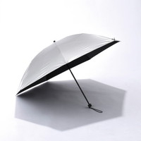 #アンベル 晴雨兼用折りたたみ傘 2WAY HEATBLOCK AluminumSilver 親骨サイズ55cm MetallicAsh A1100