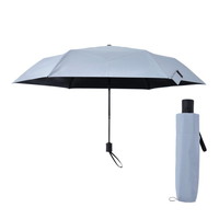 #アンベル 自動開閉晴雨兼用折りたたみ傘 VERYKAL HEATBLOCK 秒速Pleats Moon 親骨サイズ54cm MoonGray A1102