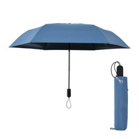 #アンベル 晴雨兼用折りたたみ傘 TOUGHNESS 秒速プリーツ 親骨サイズ55cm CloudBlue A1103