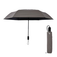 #アンベル 晴雨兼用折りたたみ傘 TOUGHNESS 秒速プリーツ 親骨サイズ55cm Sepia A1103