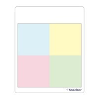 #+teacher事務小物 4色ホワイトボード  4色 KWB-01