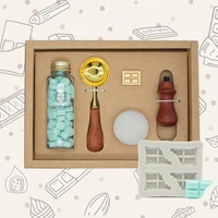 #インターアクト 筆記関連小物 HAPPYMT･チョコレートワックスビーズセット 　  ミントチョコ WS-SET-CH-MT