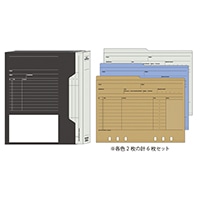 【デザインフィルノックス】 リフィル<A5>リフィルファイルボックス　グレー 524-766
