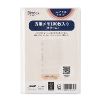 #日本能率協会 方眼メモ１００枚入　クリーム P453