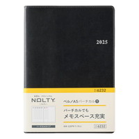 #日本能率協会（国内販売のみ） 2025年版 ダイアリー ＮＯＬＴＹベルノＡ５バーチカル１（黒） 黒 6232