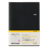 #日本能率協会（国内販売のみ） 2025年版 ダイアリー ＮＯＬＴＹエクリＡ５メモ（ブラック） ブラック 6322