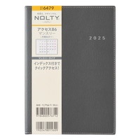 #日本能率協会（国内販売のみ） 2025年版 ダイアリー ＮＯＬＴＹアクセスＢ６マンスリー月曜始まり（ダークグレー） ダークグレー 6479