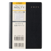 #日本能率協会（国内販売のみ） 2025年版 ダイアリー ＮＯＬＴＹメモリーポケット３（黒） 黒 7231