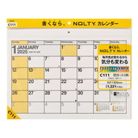 #日本能率協会（国内販売のみ） 2025年版 カレンダー ＮＯＬＴＹカレンダー壁掛（Ａ３横） C111