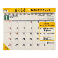 #日本能率協会（国内販売のみ） 2025年版 カレンダー ＮＯＬＴＹカレンダー壁掛（Ｂ４横） C115