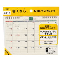 #日本能率協会（国内販売のみ） 2025年版 カレンダー ＮＯＬＴＹカレンダー卓上（Ｂ６横） C214