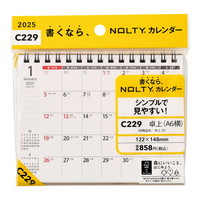 #日本能率協会（国内販売のみ） 2025年版 カレンダー ＮＯＬＴＹカレンダー卓上（Ａ６横） C229