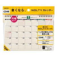 #日本能率協会（国内販売のみ） 2025年版 カレンダー ＮＯＬＴＹカレンダー卓上月曜始まり（Ｂ６横） C248