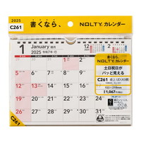 #日本能率協会（国内販売のみ） 2025年版 カレンダー ＮＯＬＴＹカレンダー卓上ＵＤ（Ａ５横） C261