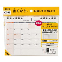 #日本能率協会（国内販売のみ） 2025年版 カレンダー ＮＯＬＴＹカレンダー卓上方眼（Ｂ６横） C265