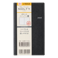 #日本能率協会 NOLTY 手帳 2025年 4月始まり ウィークリー ポケットカジュアル 1 ブラック 9054